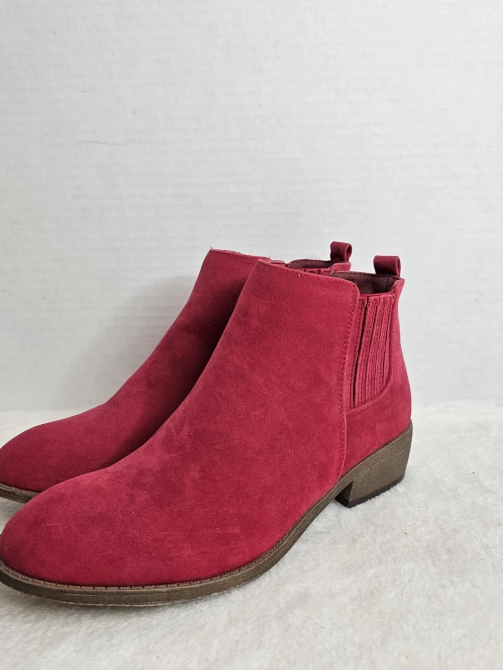 🖤JG Ramsey Women’s Red Ankle Boots Size 9 - Picture 2 of 14
